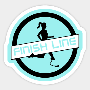 Finish Line Adaptive Sticker